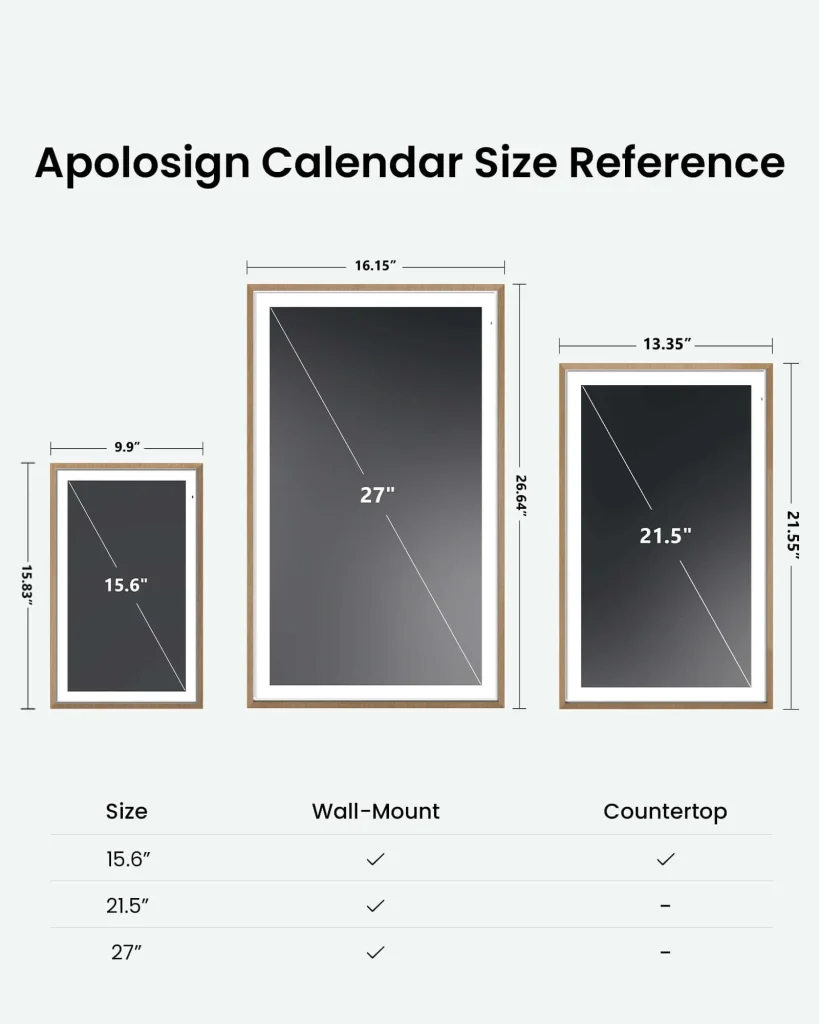 Apolosign 21.5 Digital Calendar Review