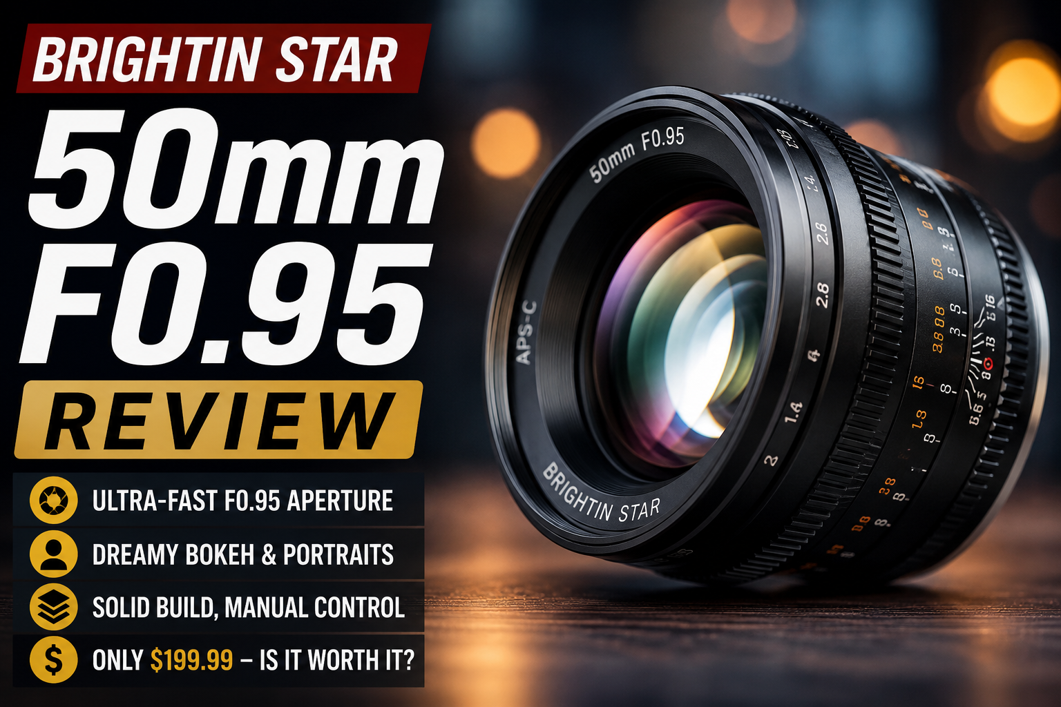 Brightin Star 50mm F0.95 Review