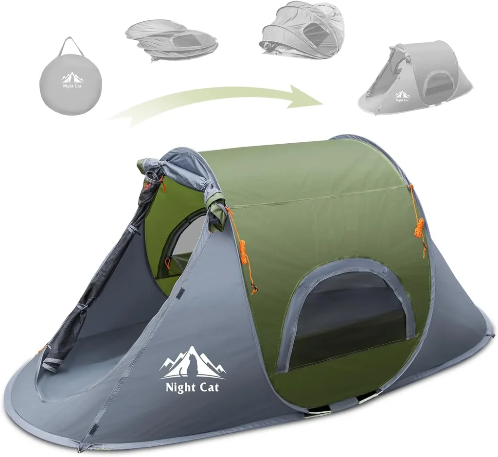 Night Cat Pop-up Camping Tent