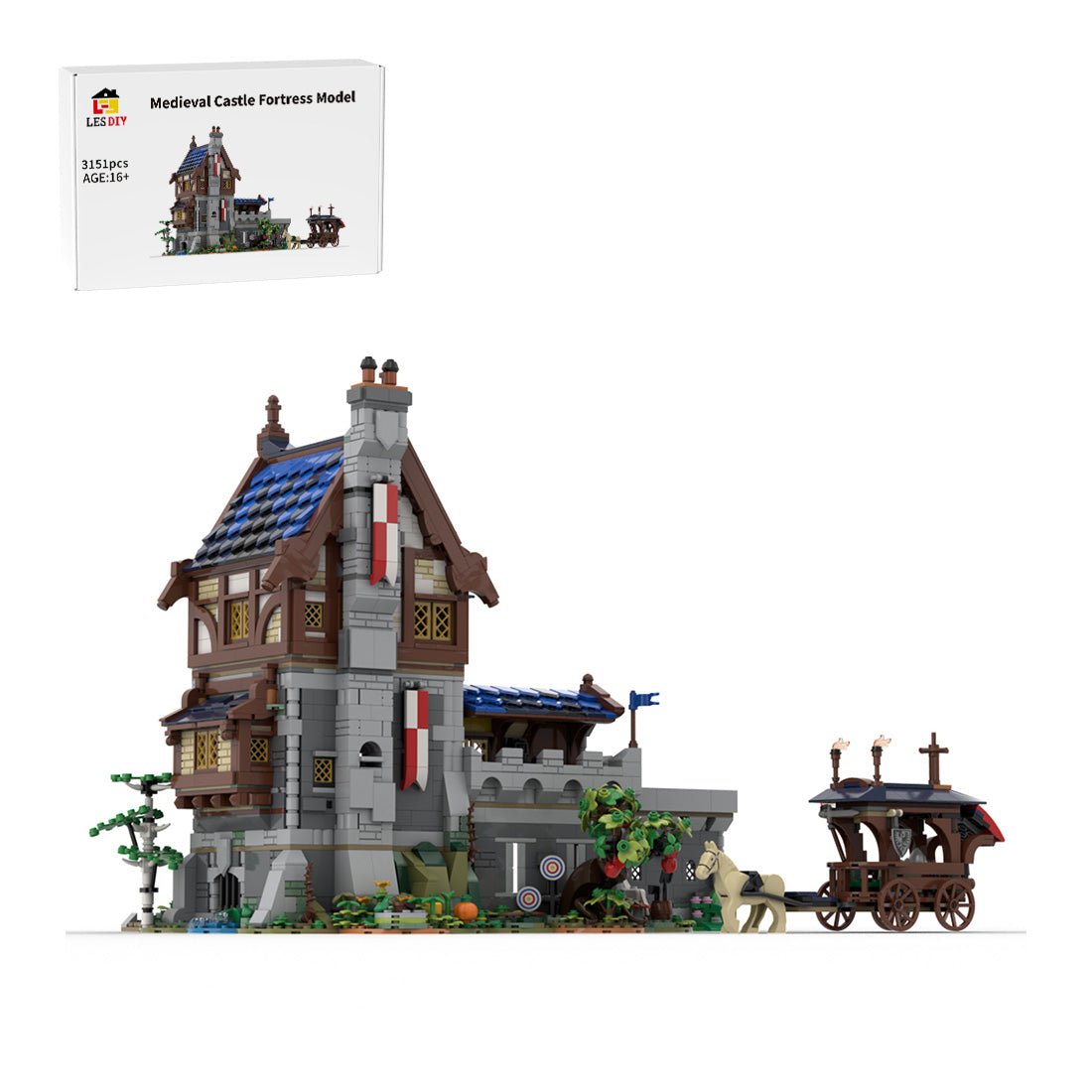 LesDiy MOC-118869 Medieval Castle Fortress Model