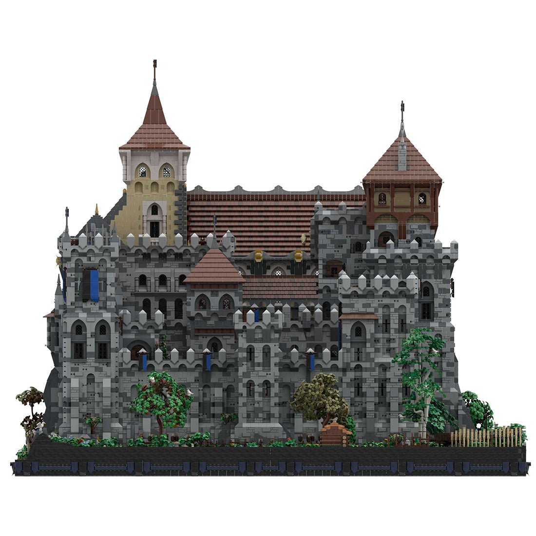 Detailed view of the Lesdiy medieval castle